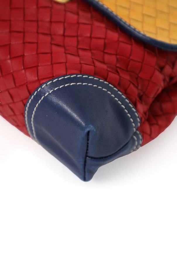 Bottega Veneta Vintage Tricolor Intrecciato Crossbody Bag - 8