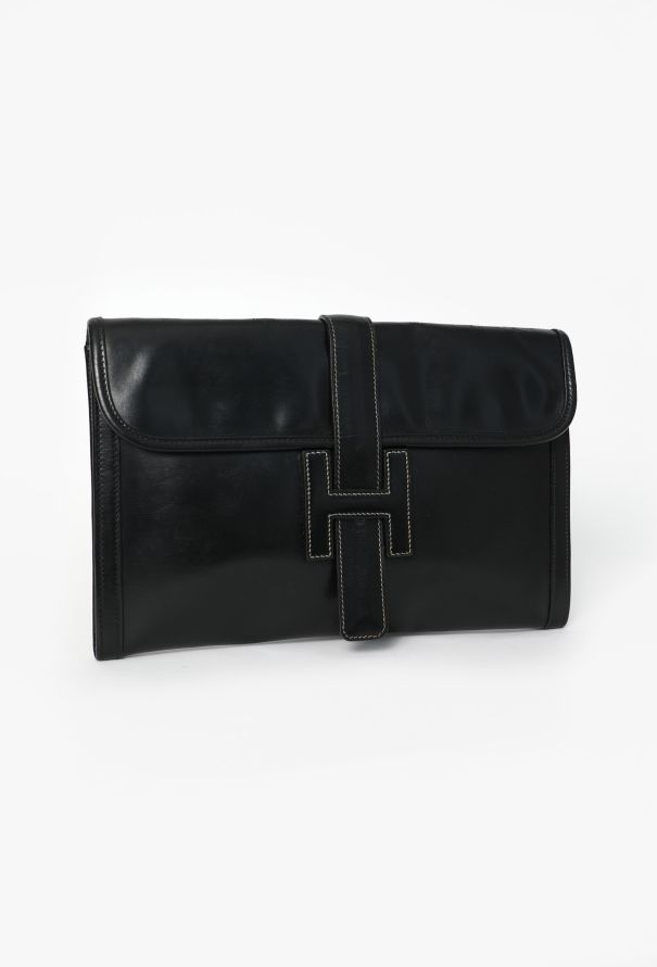 Hermès Vintage Box Jige Clutch - 2