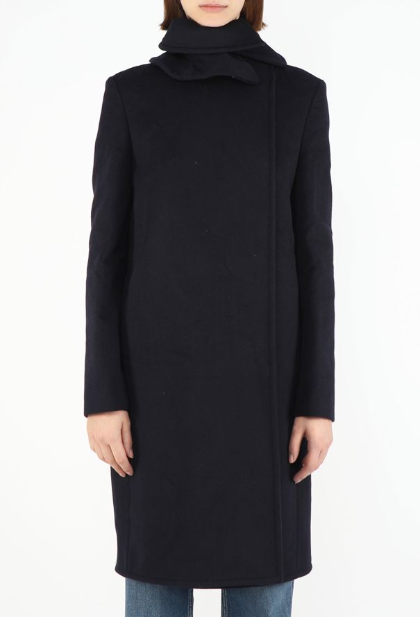 Loewe 2023 Naval Collar Wool Coat - 3