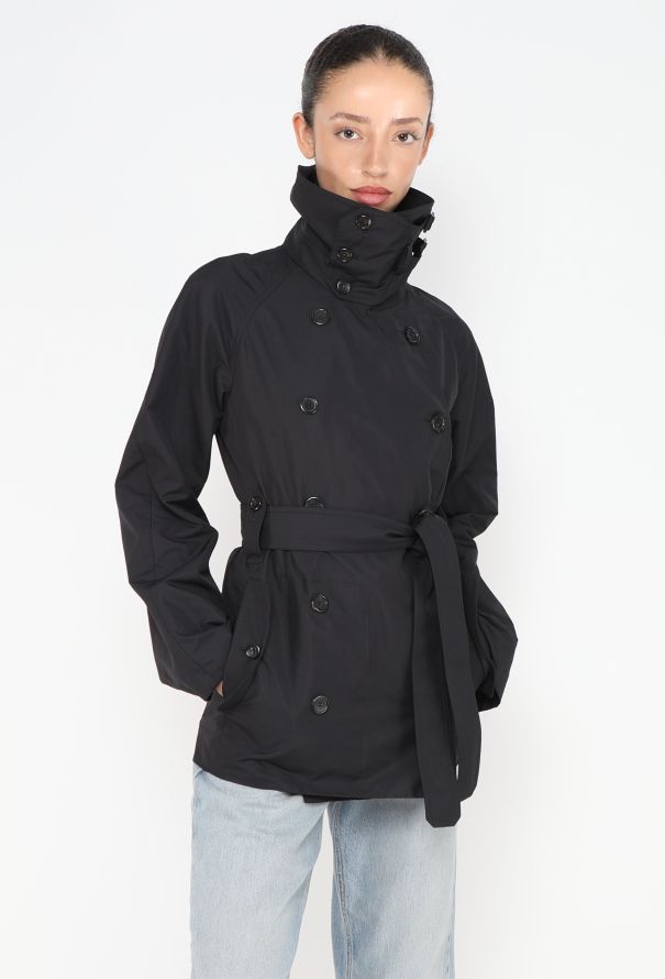 Saint Laurent Nylon Belted Trench Jacket - 1