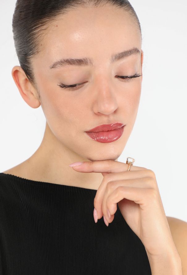 Pomellato 18K Gold &  White Topaz Nudo Classic Ring - 4