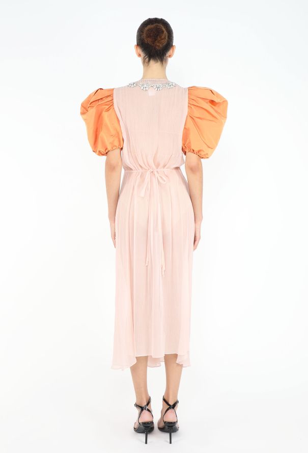 Miu Miu 2021 Limited Edition Hand-Beaded Chiffon Gown - 6