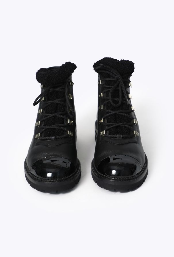 Chanel 2019 Iridescent Bouclé Cap-Toe Boots - 2