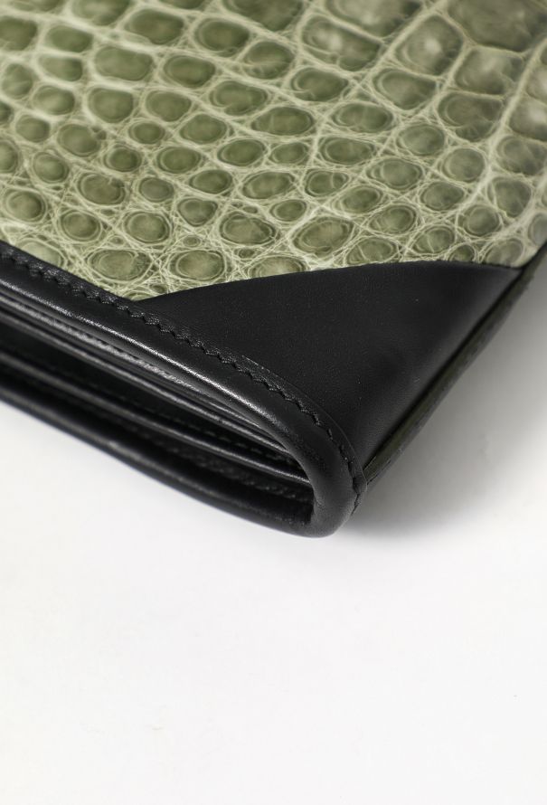 Balenciaga Crocodile Embossed Clutch - 12 Balenciaga Crocodile Embossed Clutch - 12