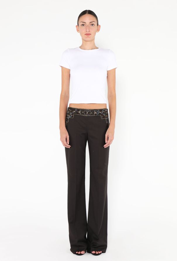 Chloé Rare F/W 2000 Embellished Trousers - 1
