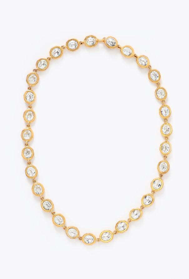 Chanel 1990 Castellane Strass Chainlink Necklace - 1