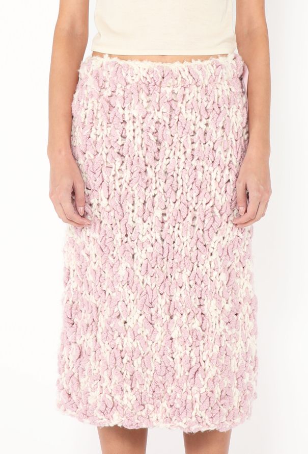 Chanel F/W 2024 Braided Knit Skirt - 3