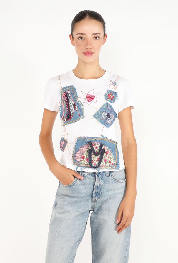 John Galliano Patchwork Denim T-Shirt, 2002 - 2
