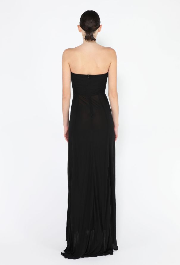 Balenciaga Le Dix 2001 Strapless Bustier Gown - 4