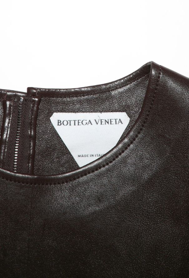 Bottega Veneta Leather Flared Dress, 2020 - 4