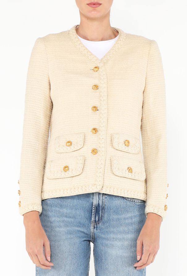 Chanel Haute Couture Braided Tweed Jacket, 1977 - 1