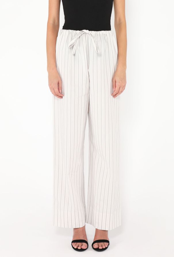 The Row 2025 Hypnosta Striped Cotton Pants - 3