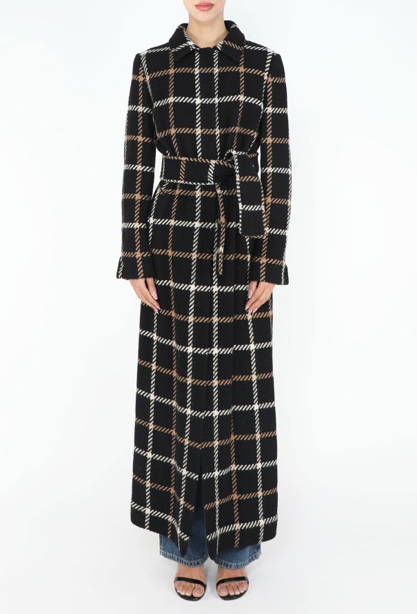 Dolce & Gabbana 1995 Checkered Belted Coat - 3
