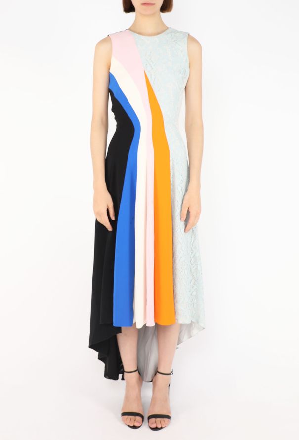 Dior Colorblock Lace Panel Dress, Resort 2014 - 2
