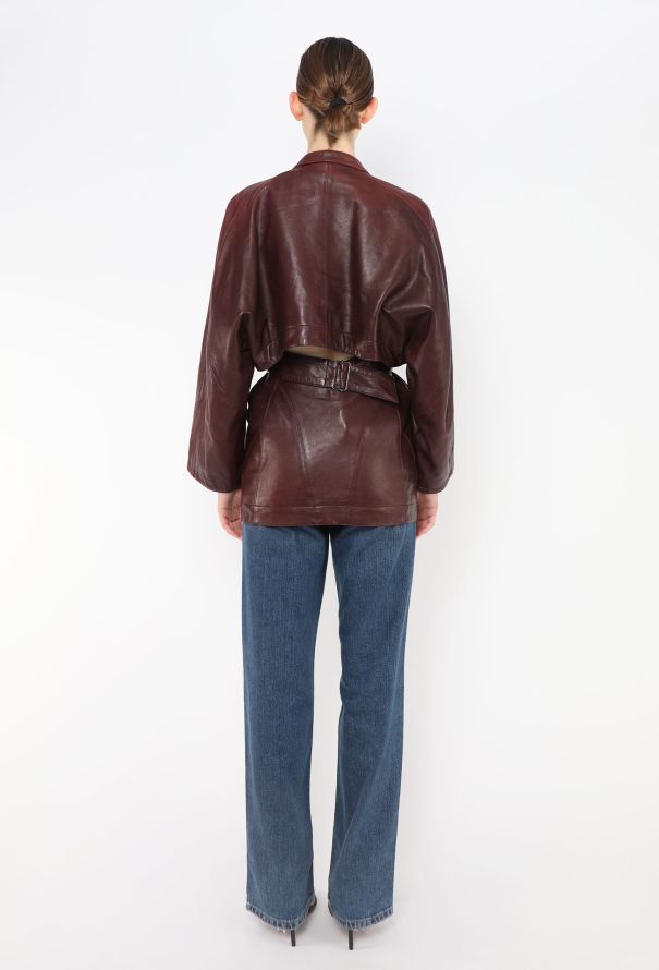 Alaïa RARE 1986 Cinched Leather Jacket - 7