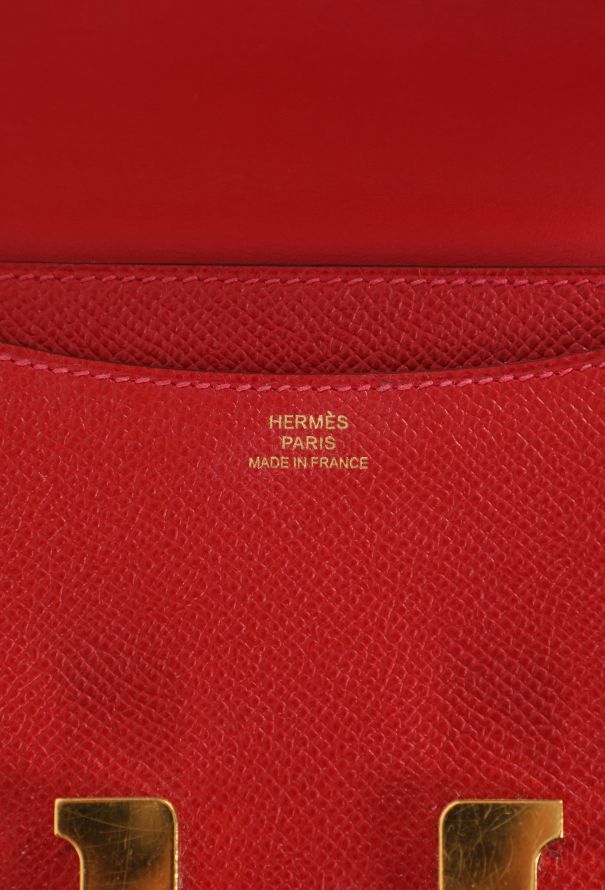 Hermès Mini Constance 18 Epsom Rouge Casaque - 10