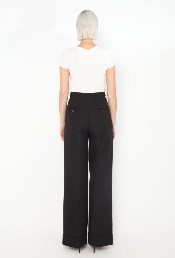 Prada High-Waisted Cuffed Trousers - 3 Prada High-Waisted Cuffed Trousers - 3