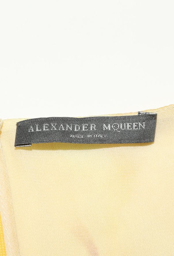 Alexander McQueen S/S 2019 Ruffled Chiffon Gown - 6 Alexander McQueen S/S 2019 Ruffled Chiffon Gown - 6