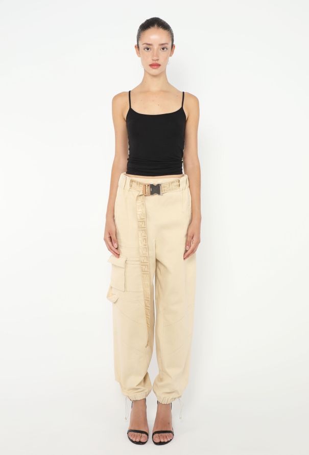 Fendi 2018 Belted Cargo Pants - 3