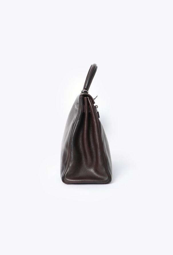 Hermès Evergrain Ébène Kelly Retourné 35 - 6