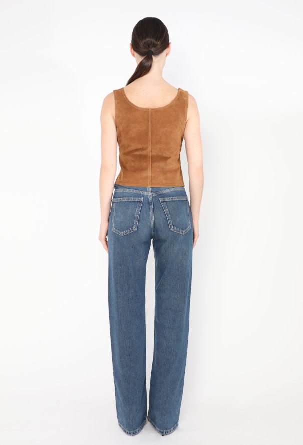 Suede Lace-Up Top - 3