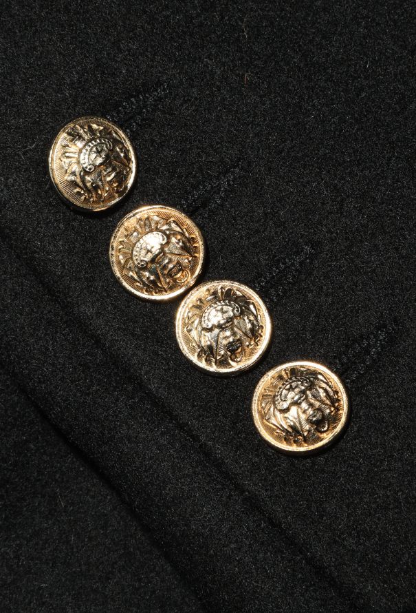 Balmain Notched Cashmere Belted Coat - 8 Balmain Notched Cashmere Belted Coat - 8