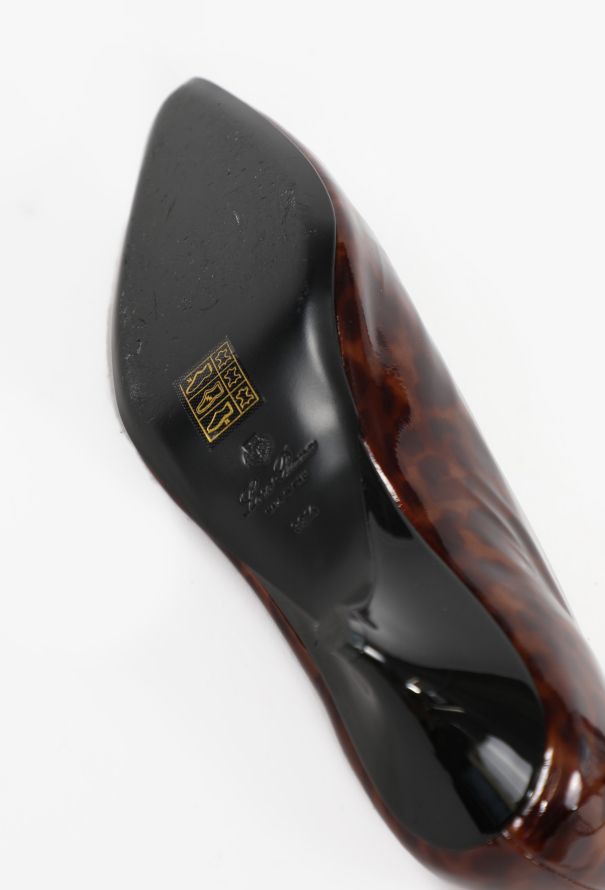 Loro Piana 2023 Patent Calfskin Rebecca Pump - 5