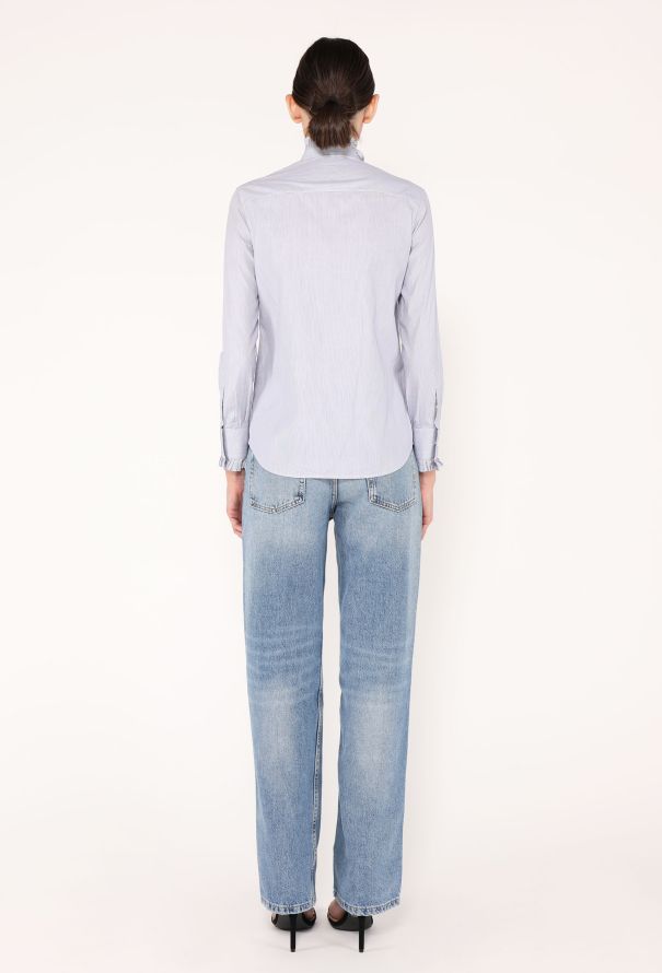 Céline 2020 Striped Cotton Blouse - 5