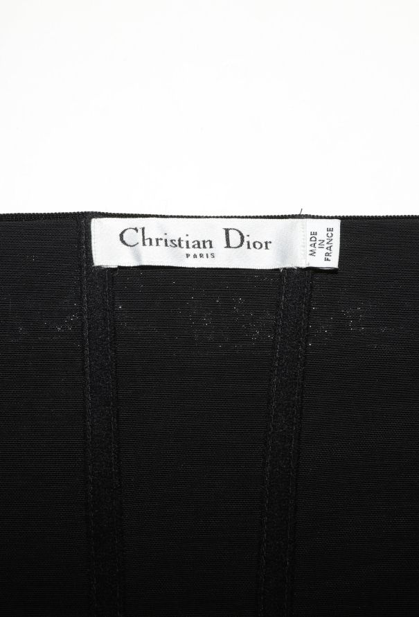 Dior Lamé Herringbone Bustier Dress - 5