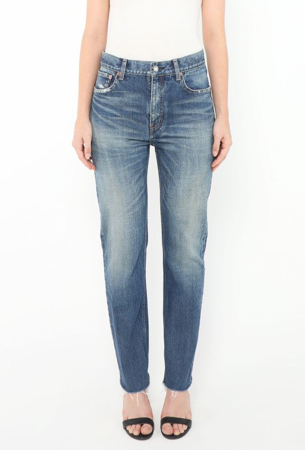 Saint Laurent 2022 Washed Tapered Jeans - 3