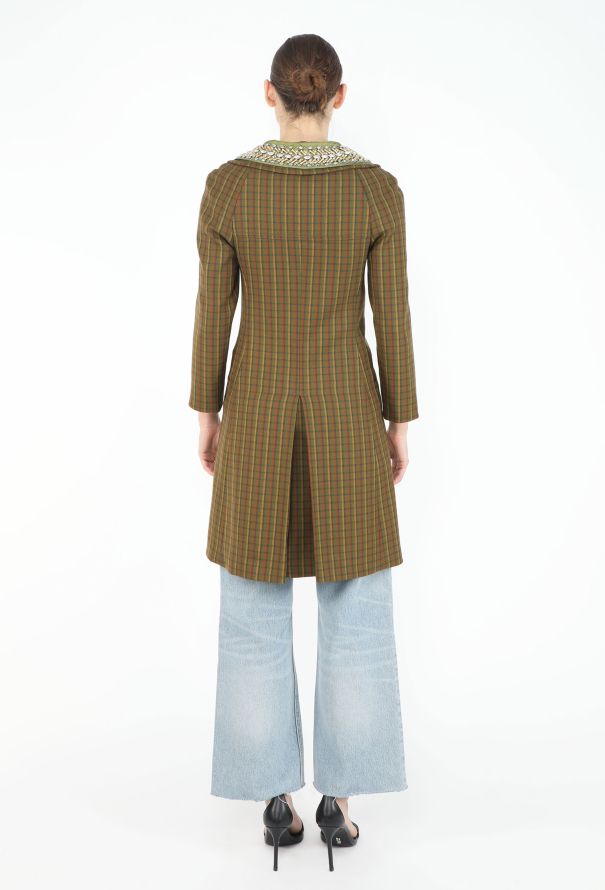 Prada F/W 2004 Embellished Trim Coat - 5