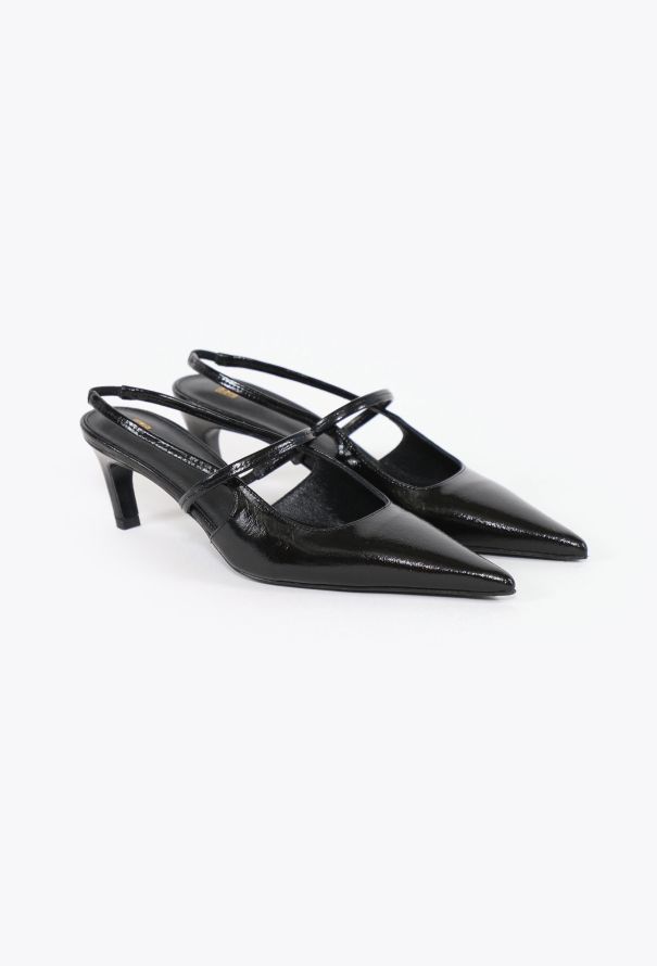 Toteme 2025 Patent Leather Slingbacks - 2