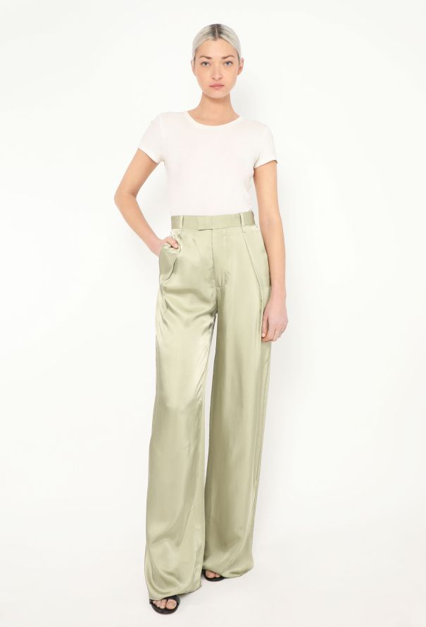 Bottega Veneta Charmeuse Wide-Leg Ensemble, 2020 - 2