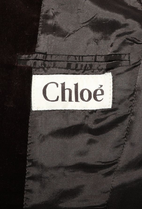 Chloé F/W 2002 Tailored Velvet Blazer - 7 Chloé F/W 2002 Tailored Velvet Blazer - 7