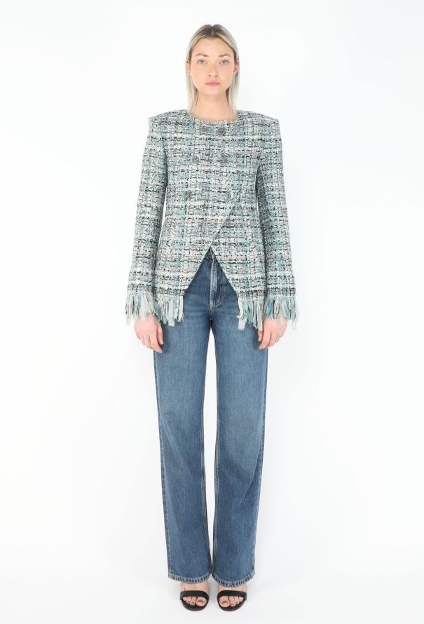 Chanel Pre-Fall 2017 Paris-Cosmopolitan Lesage Fringed Tweed Jacket - 2