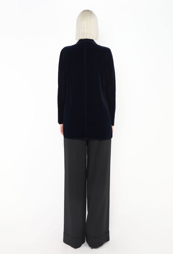 Lanvin 2004 Velvet Bowtie Blazer - 3