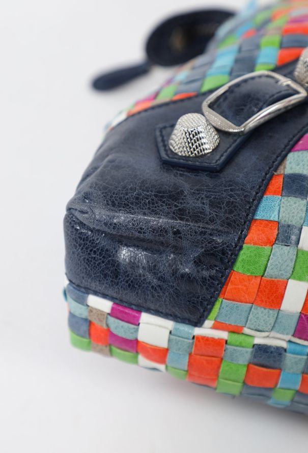 Balenciaga 2009 Multicolor Lattice Giant 21 Work Bag - 7