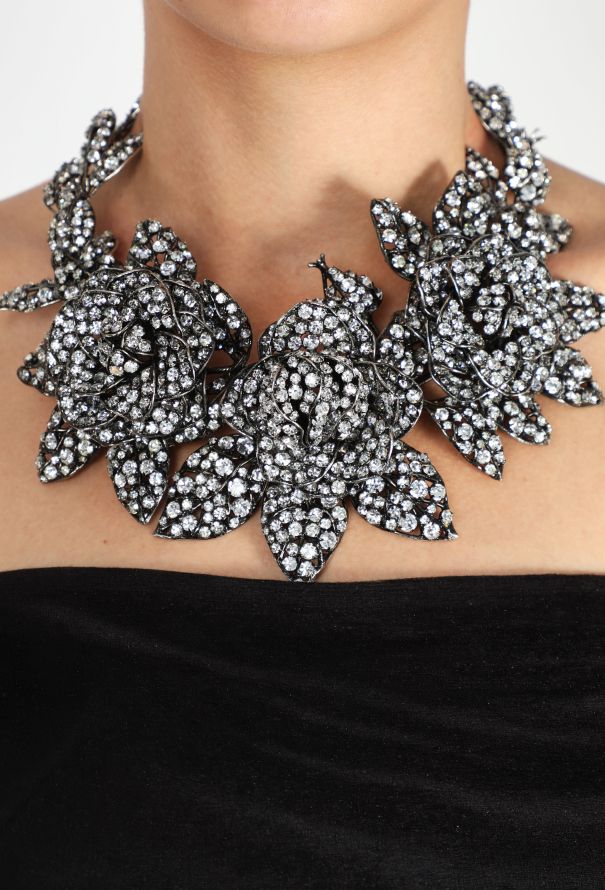 Iradj Moini Swarovski Rose Necklace, 1998 - 3