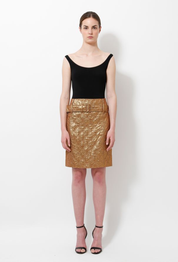 Elegant Black and Gold African Brocade Skirt Set for Ladies-totobed.com.vn