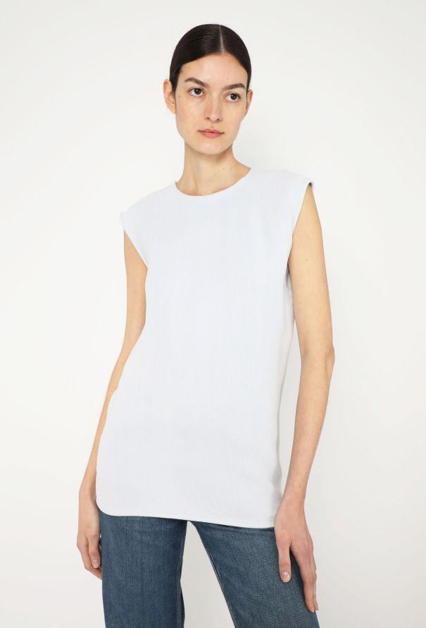 Céline Structured Crêpe Tunic Top - 1