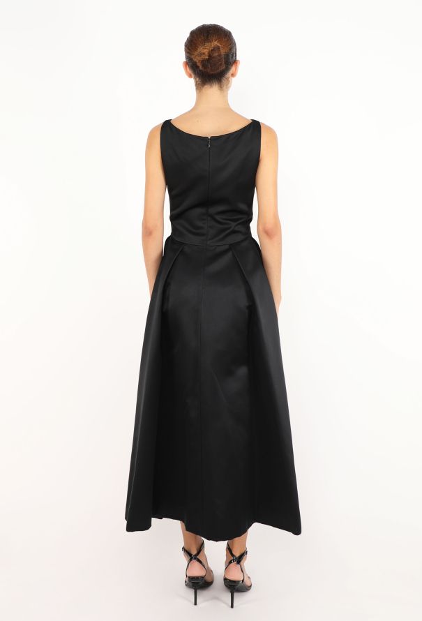 CJ Yoon Ono Satin Pleated Dress, 1990s - 4