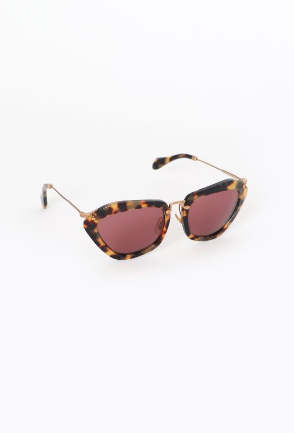 Miu Miu Tortoiseshell Cat-Eye Sunglasses - 2 Miu Miu Tortoiseshell Cat-Eye Sunglasses - 2