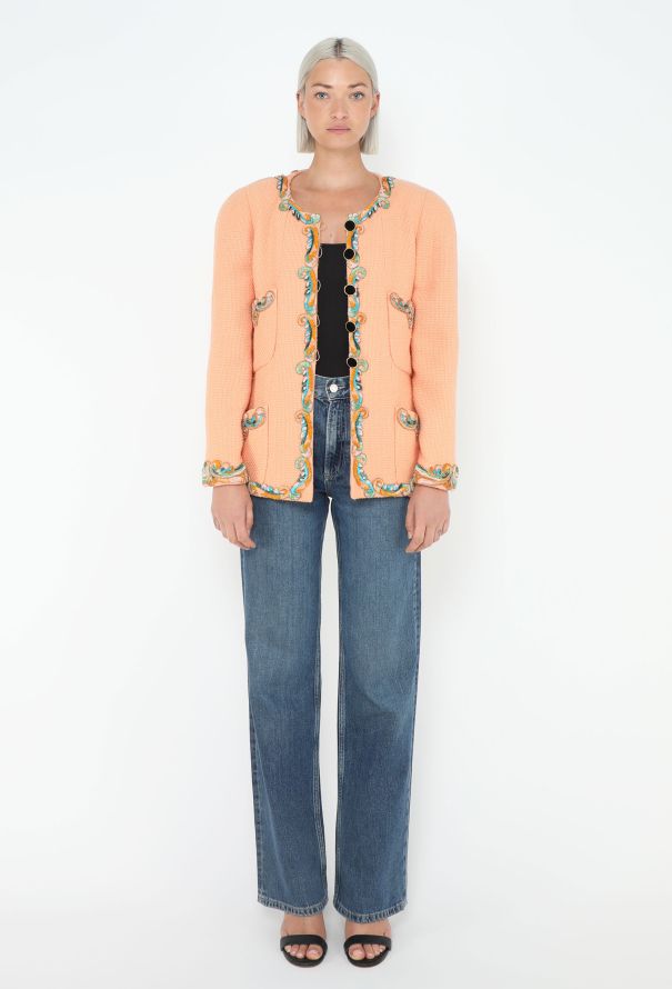 Chanel Early '90s Embroidered Tweed Jacket - 3 Chanel Early '90s Embroidered Tweed Jacket - 3