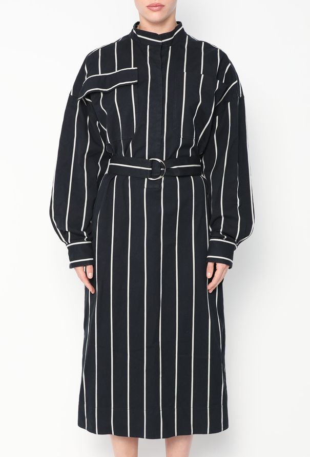 Céline S/S 2018 Belted Striped Dress - 5