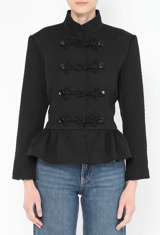 Saint Laurent Vintage Passementerie Peplum Jacket - 1