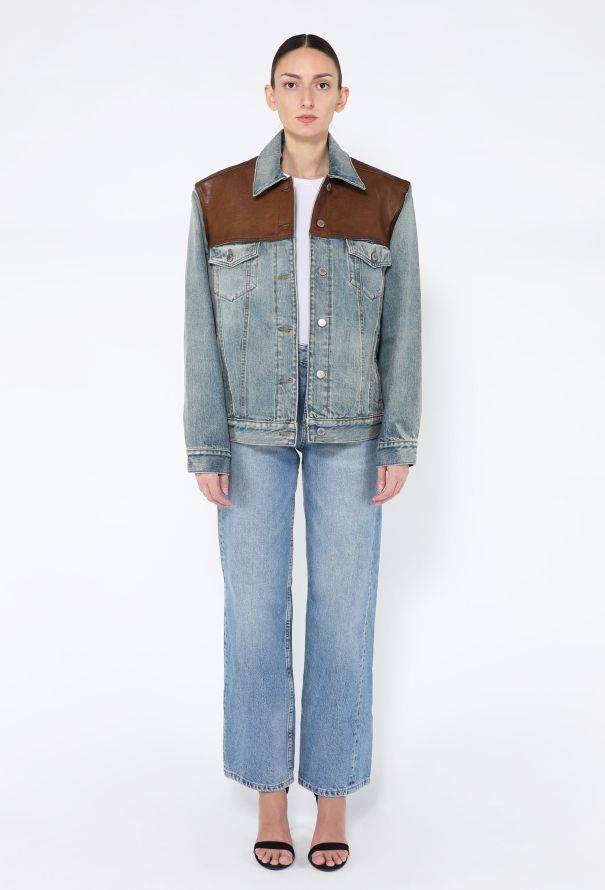 Prada 2025 Denim and Leather Blouson Jacket - 5
