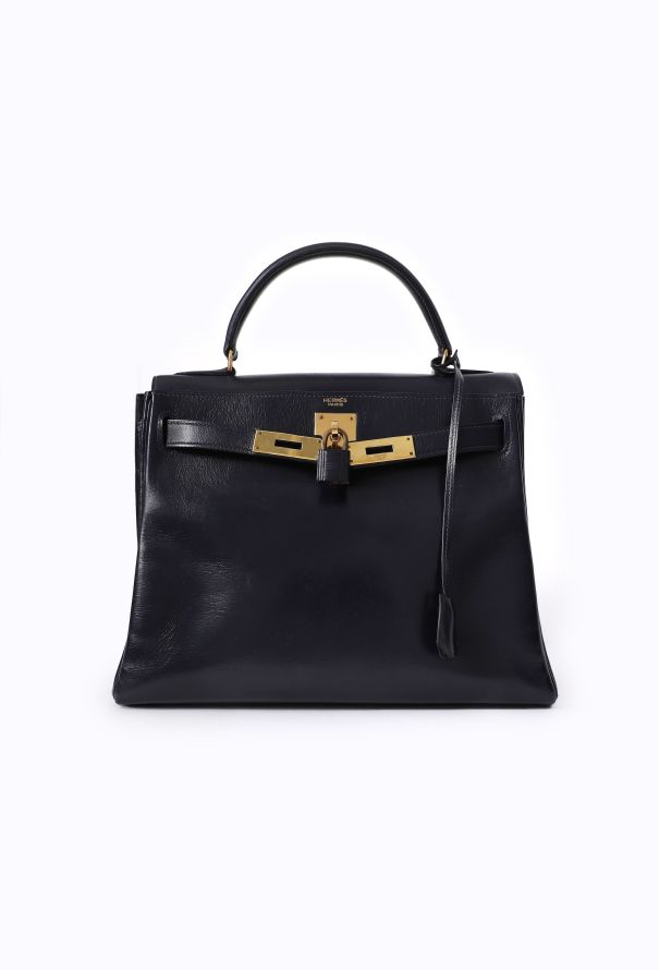 Hermès Vintage Navy Box Kelly Retourné 28, 1969 - 3