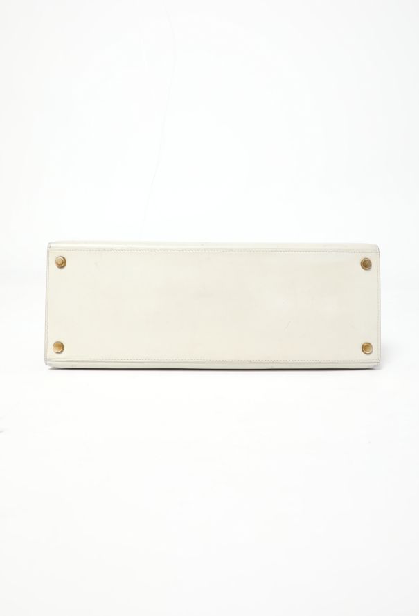 Hermès Rare '60s Light Grey Box Kelly Sellier 32 - 7