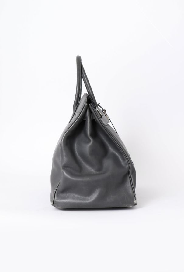 Hermès Dark Grey Box Birkin 40 - 5
