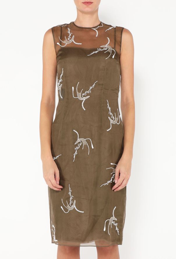 Prada 2024 Embroidered Organza Dress - 2